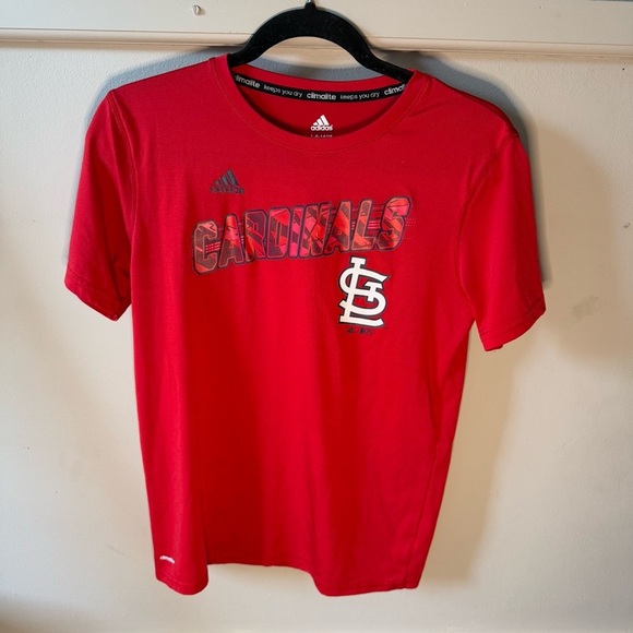 adidas Other - Adidas St. Louis Cardinals Baseball Red Tee Shirt